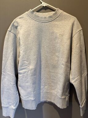 Men’s adidas Trefoil Essentials Crew Sweatshirt Grey